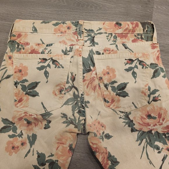 Floral Low Rise Jeans - Picture 3 of 8